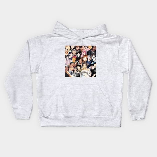 Alex Gaskarth Collage Kids Hoodie by lunalovebad